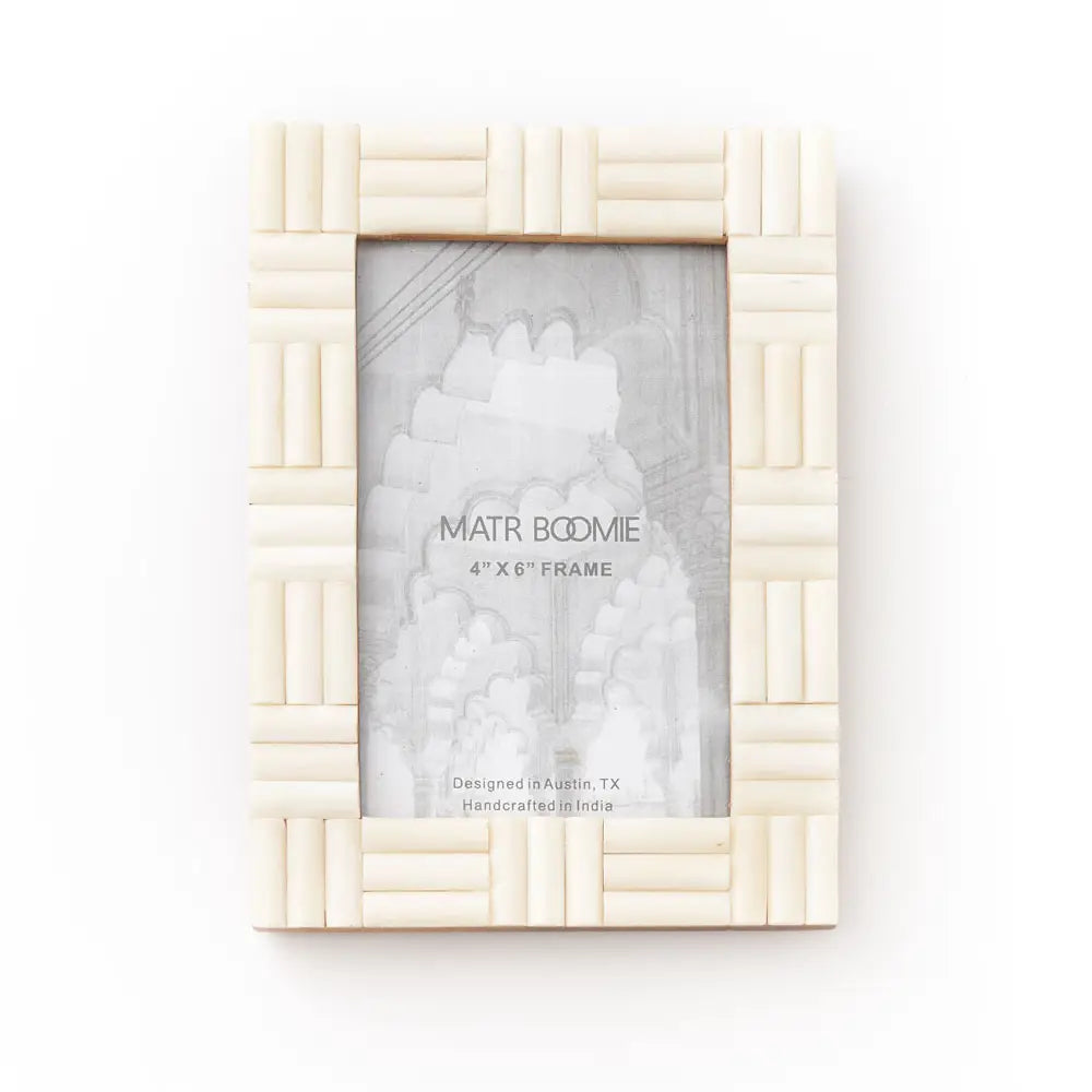 Hand Carved Bone Frame