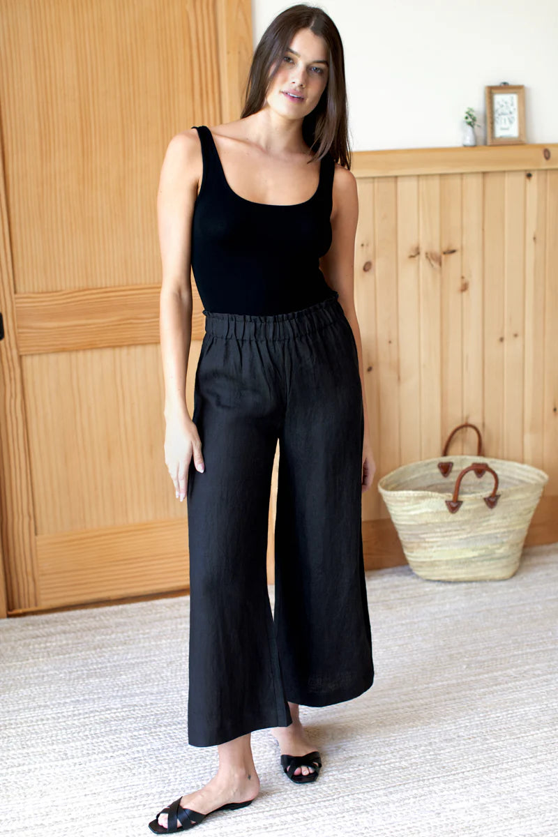 Emerson Fry Washed Linen Pull on Pant