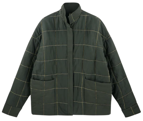 Tahoe Quilted Jacket in Black Olive