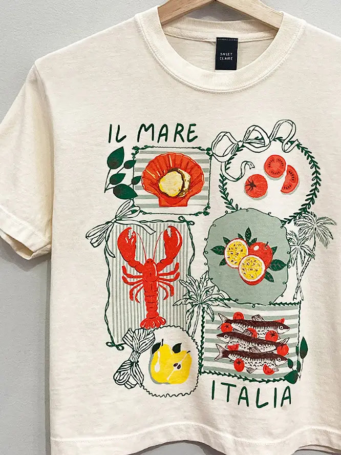 Italia Coquette Stamps Tee