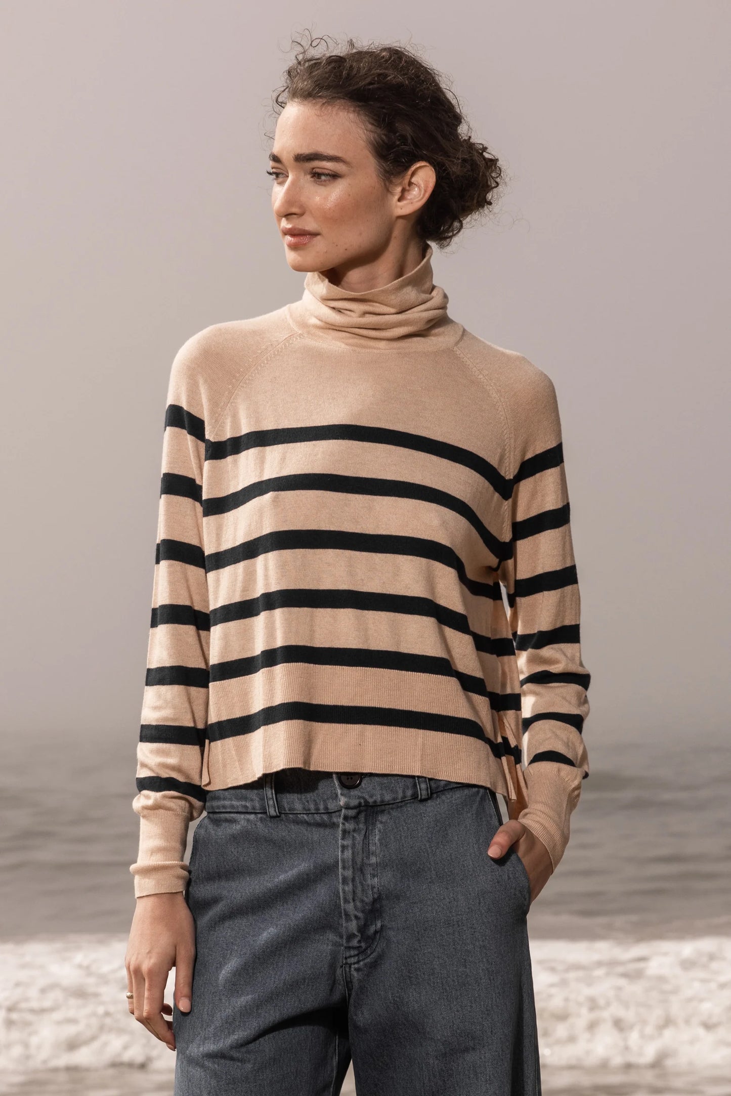 Maritime Turtleneck Sweater