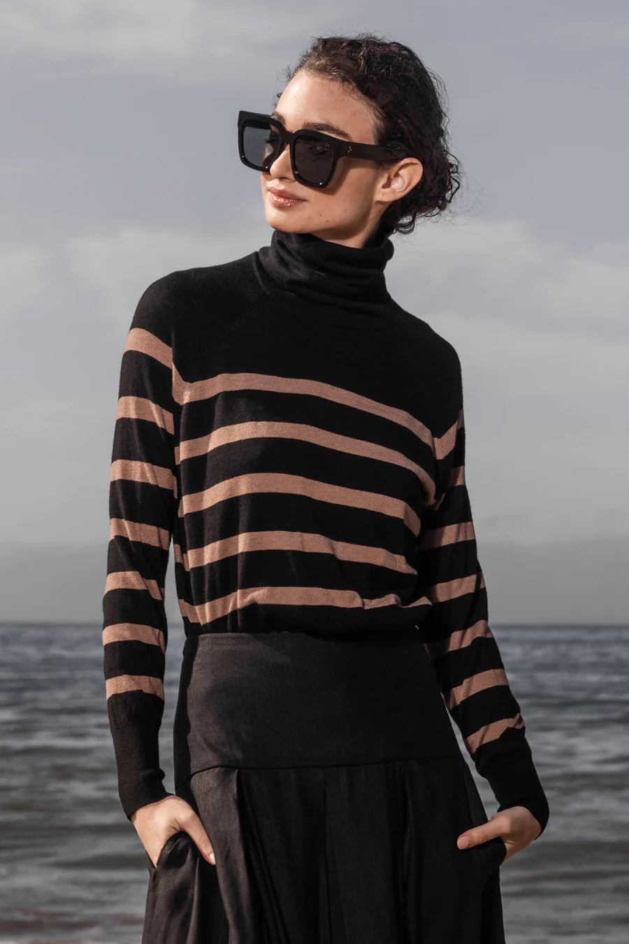 Maritime Turtleneck Sweater