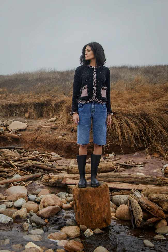 Onassis Knit Tweed Jacket