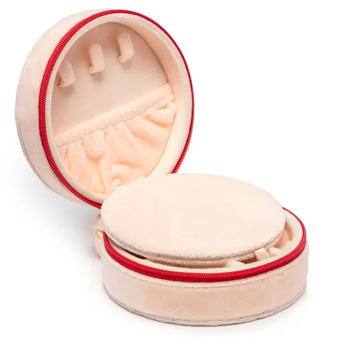 Velvet Jewelry Zip Case