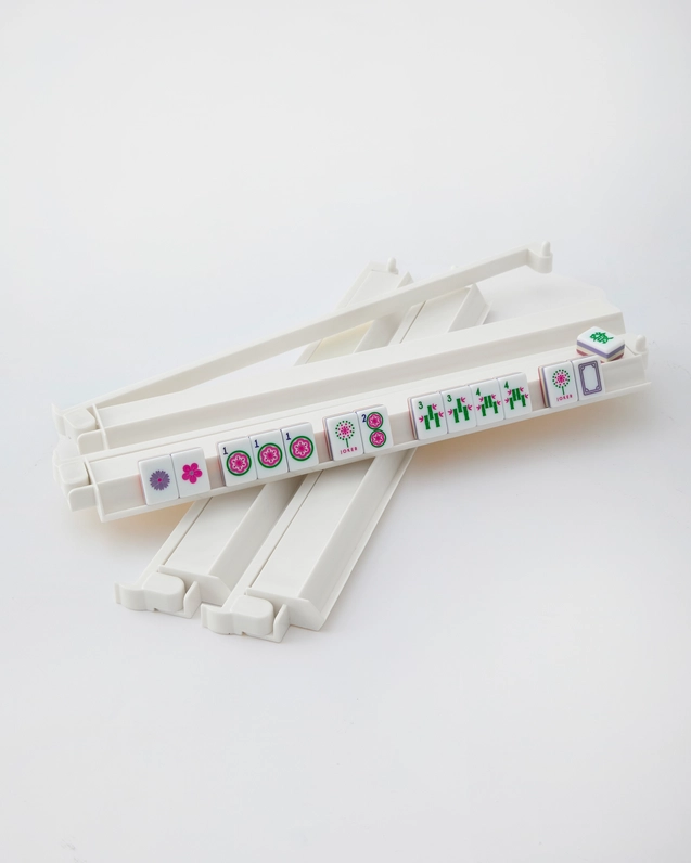 White Acrylic Rack and Pusher Set