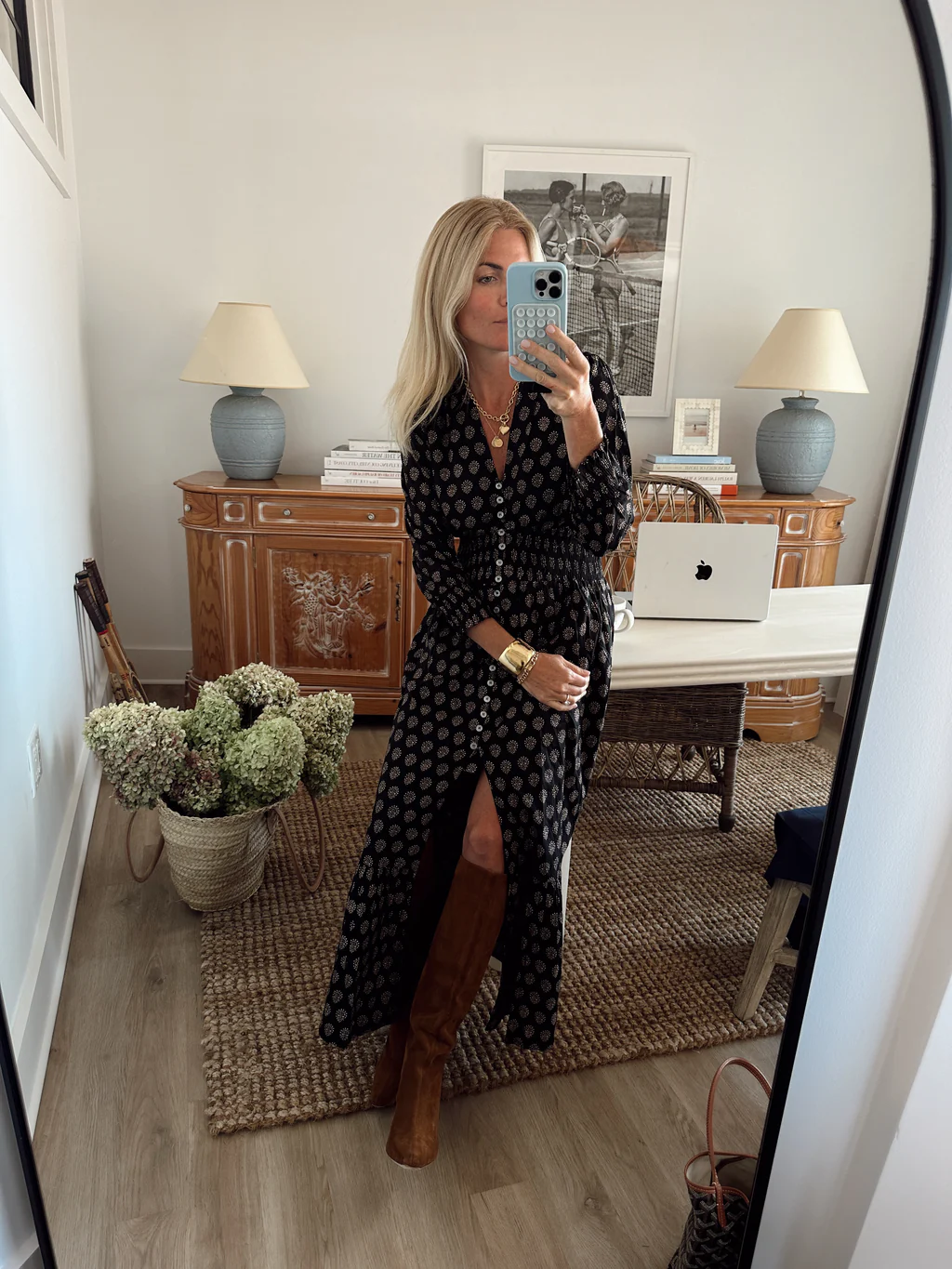 Francesca Dress - Black Meadow
