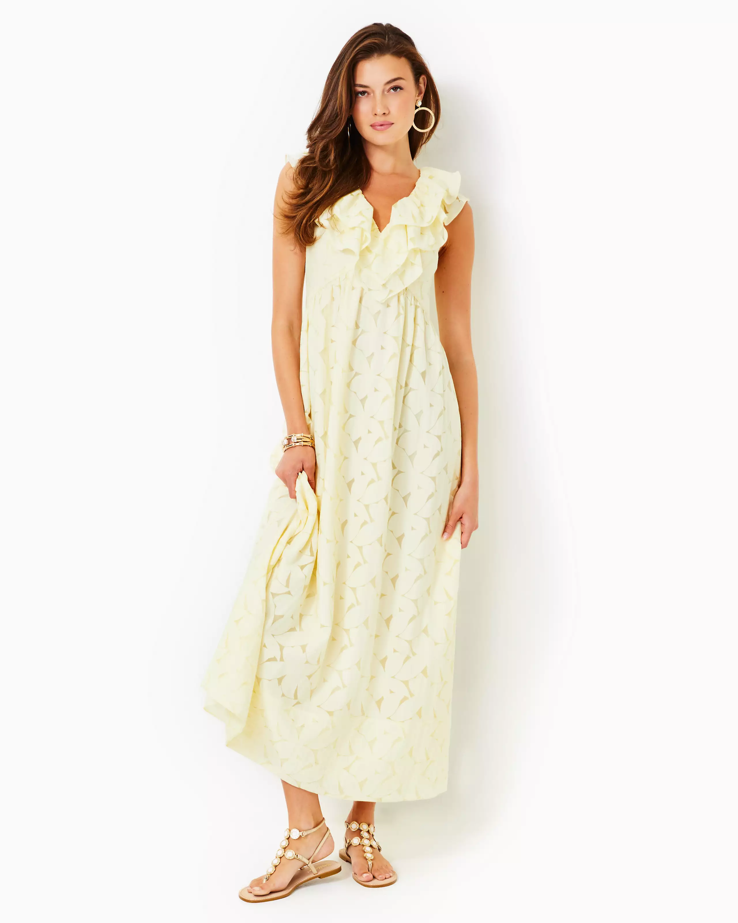 Ritamarie Ruffle Maxi Dress