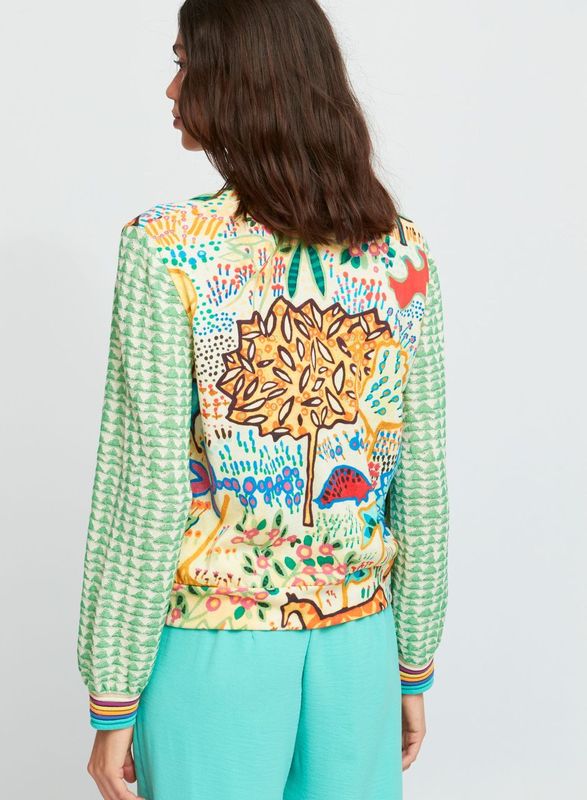 Kindu Mix Print Cardigan