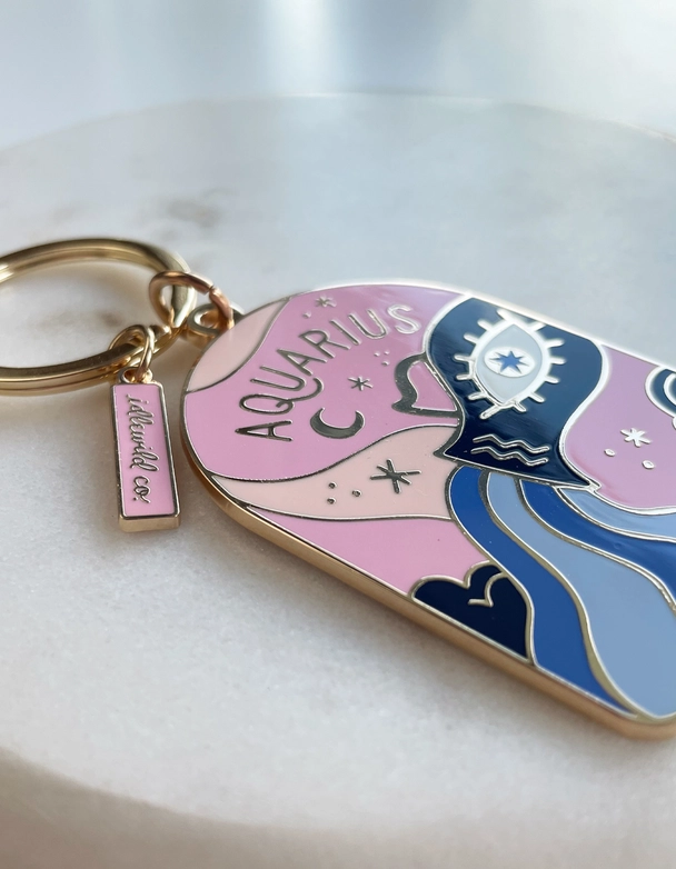 Zodiac Enamel Keychains