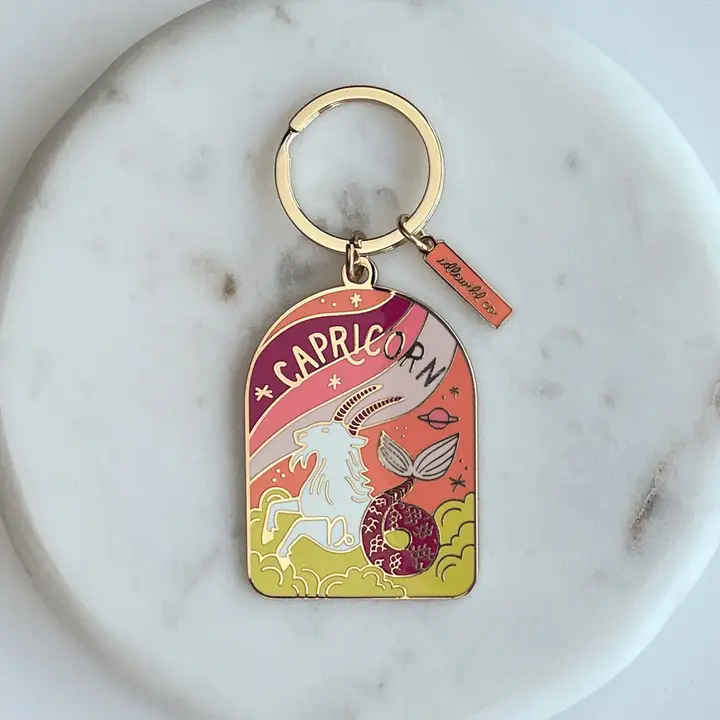Zodiac Enamel Keychains