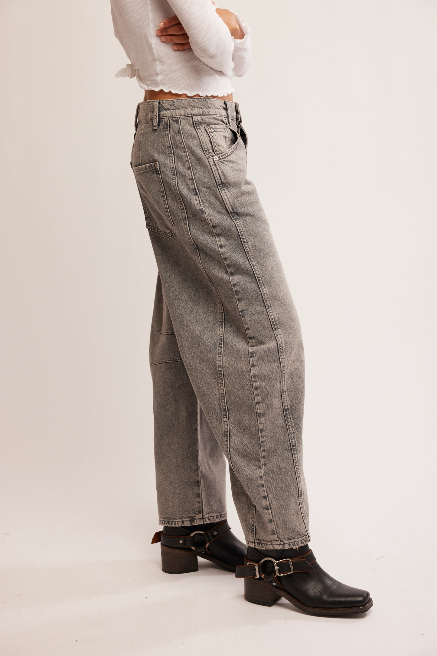 Good Luck Mid Rise Barrel - Falcon Grey