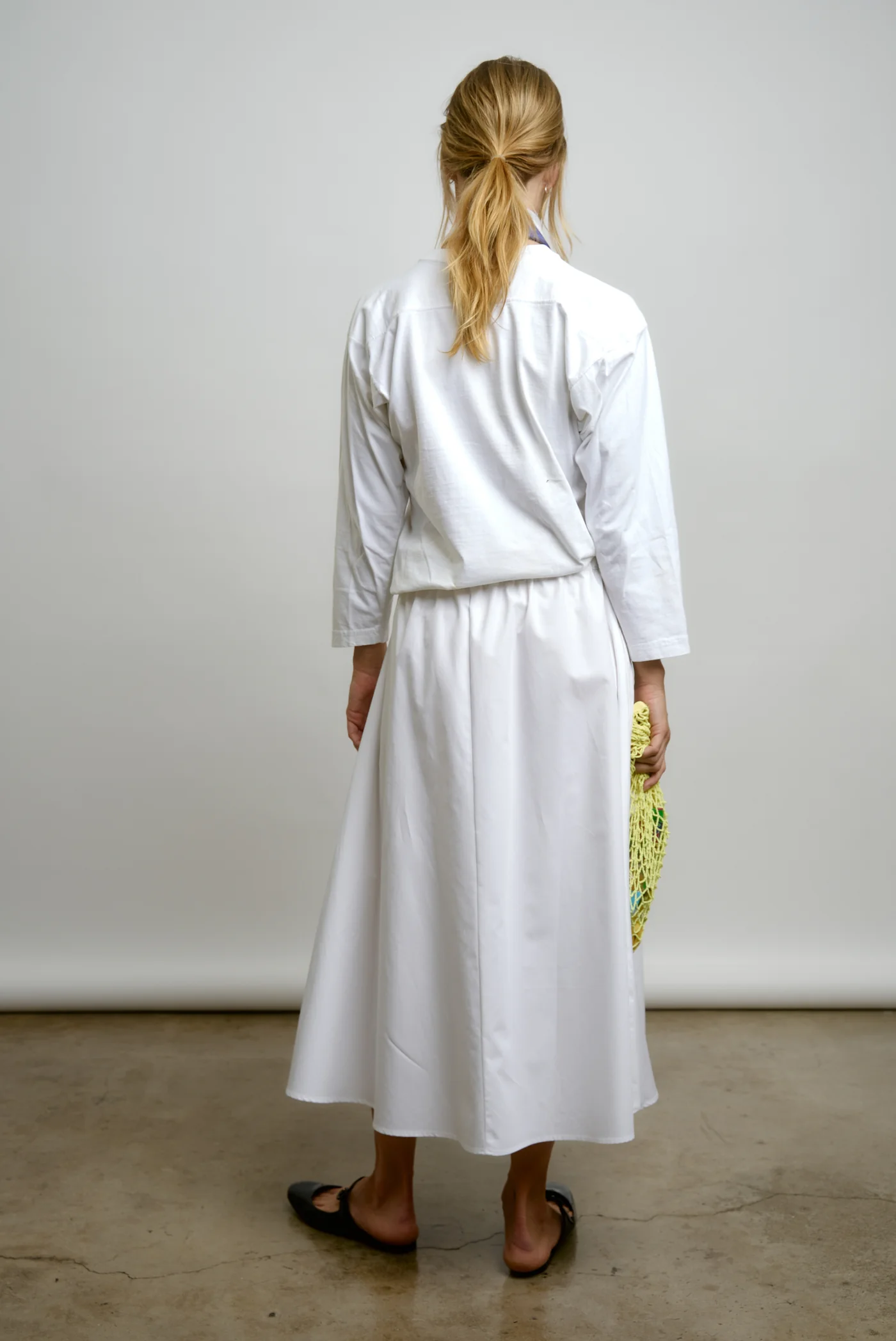 LE SKIRT | white poplin