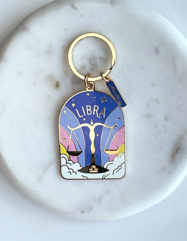 Zodiac Enamel Keychains