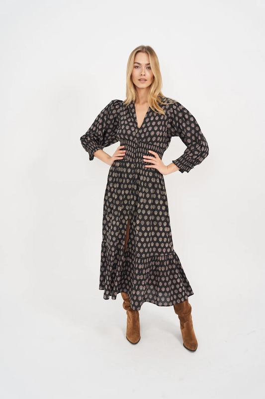 Francesca Dress - Black Meadow