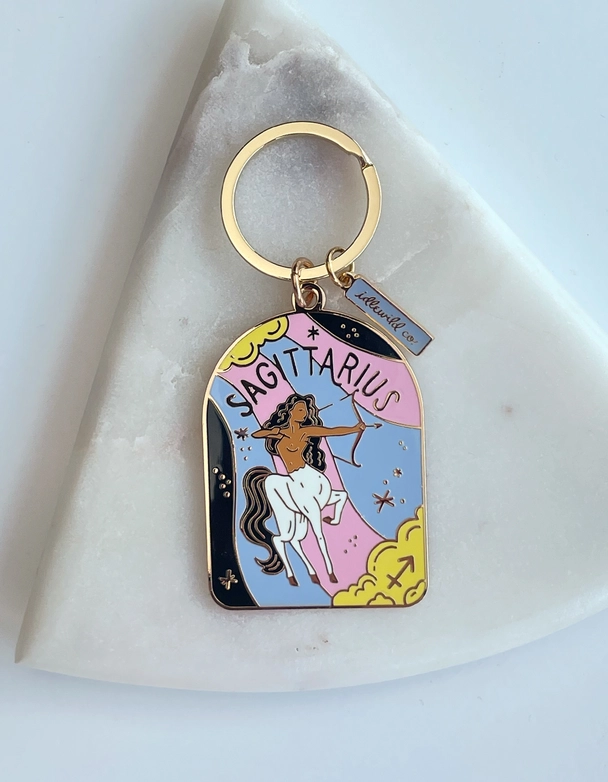 Zodiac Enamel Keychains
