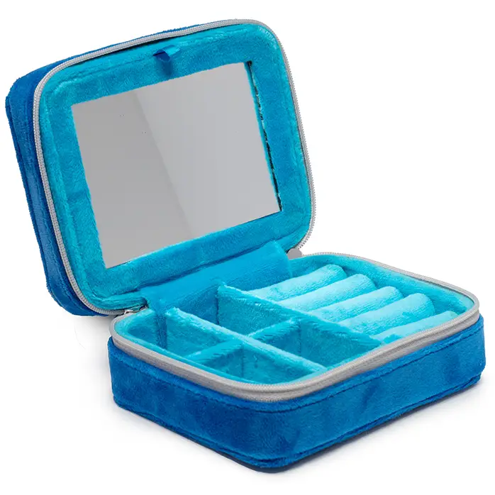 Velvet Jewelry Zip Case