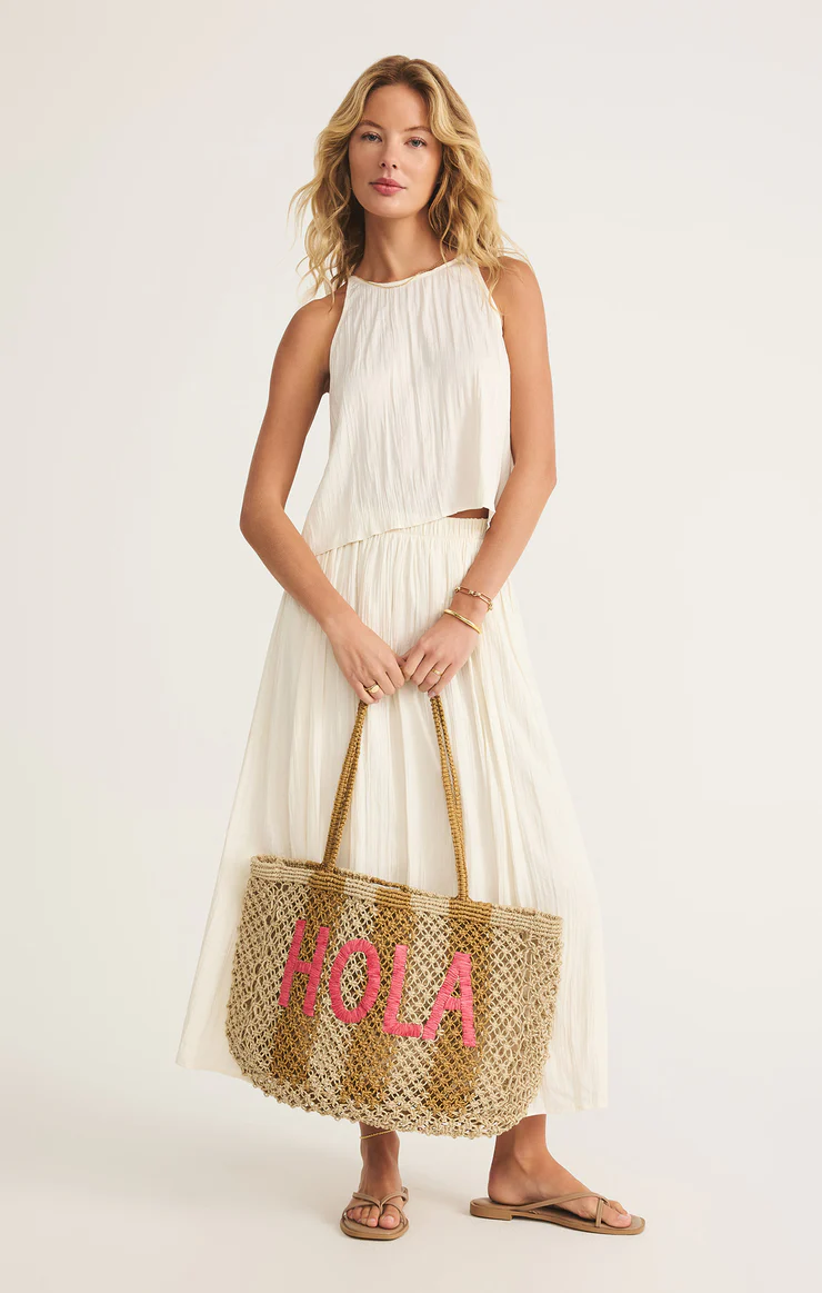 Woven Jute Tote Bag