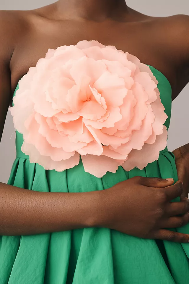 Strapless Bubble Mini Dress