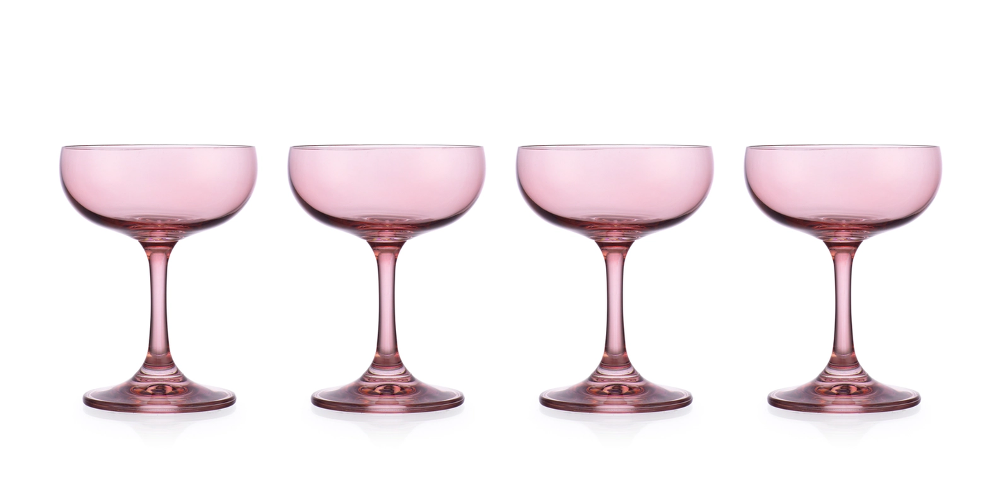 Set of Four Veneto Coupe Glasses