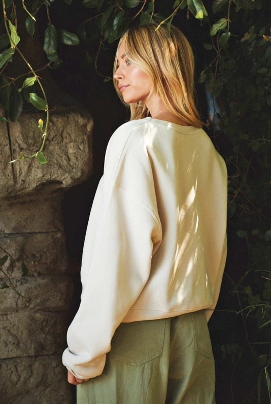 Cropped Mid-Sweatshirt
