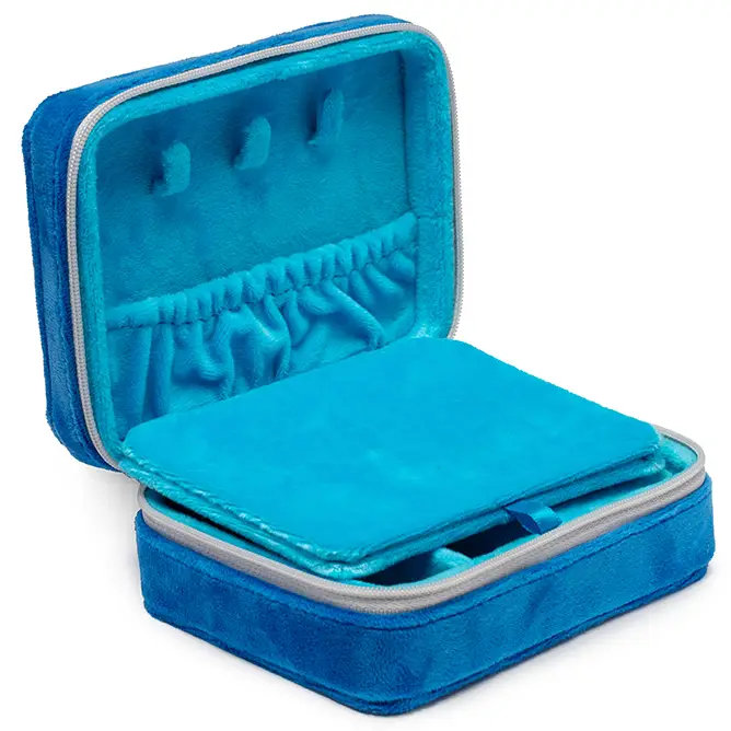 Velvet Jewelry Zip Case