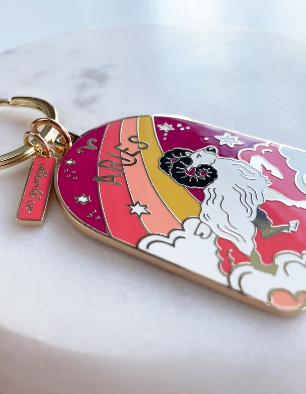 Zodiac Enamel Keychains
