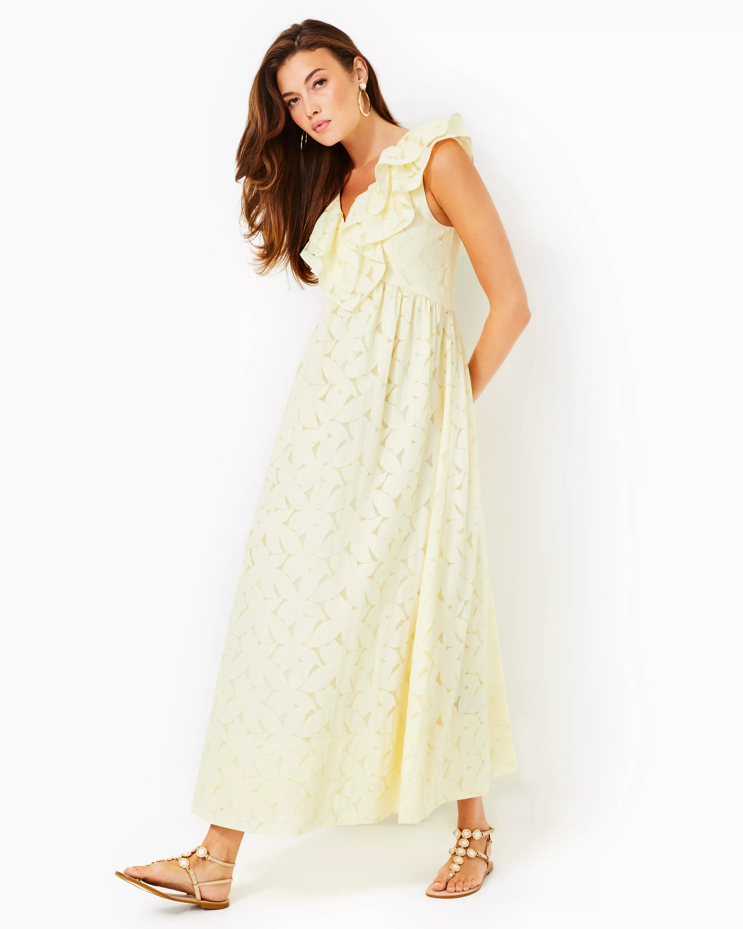 Ritamarie Ruffle Maxi Dress