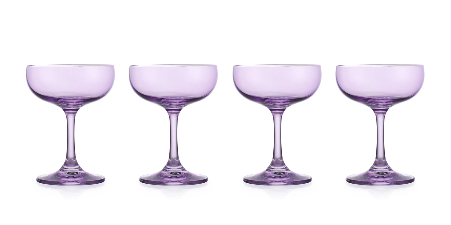 Set of Four Veneto Coupe Glasses