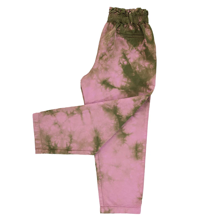 Pink & Green Tie Dye Trousers