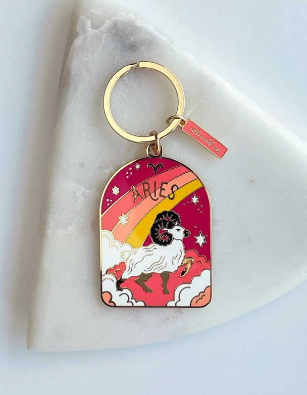 Zodiac Enamel Keychains