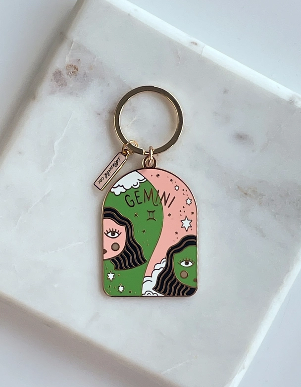 Zodiac Enamel Keychains