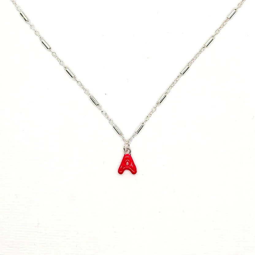 Candy Caps Initial Necklace