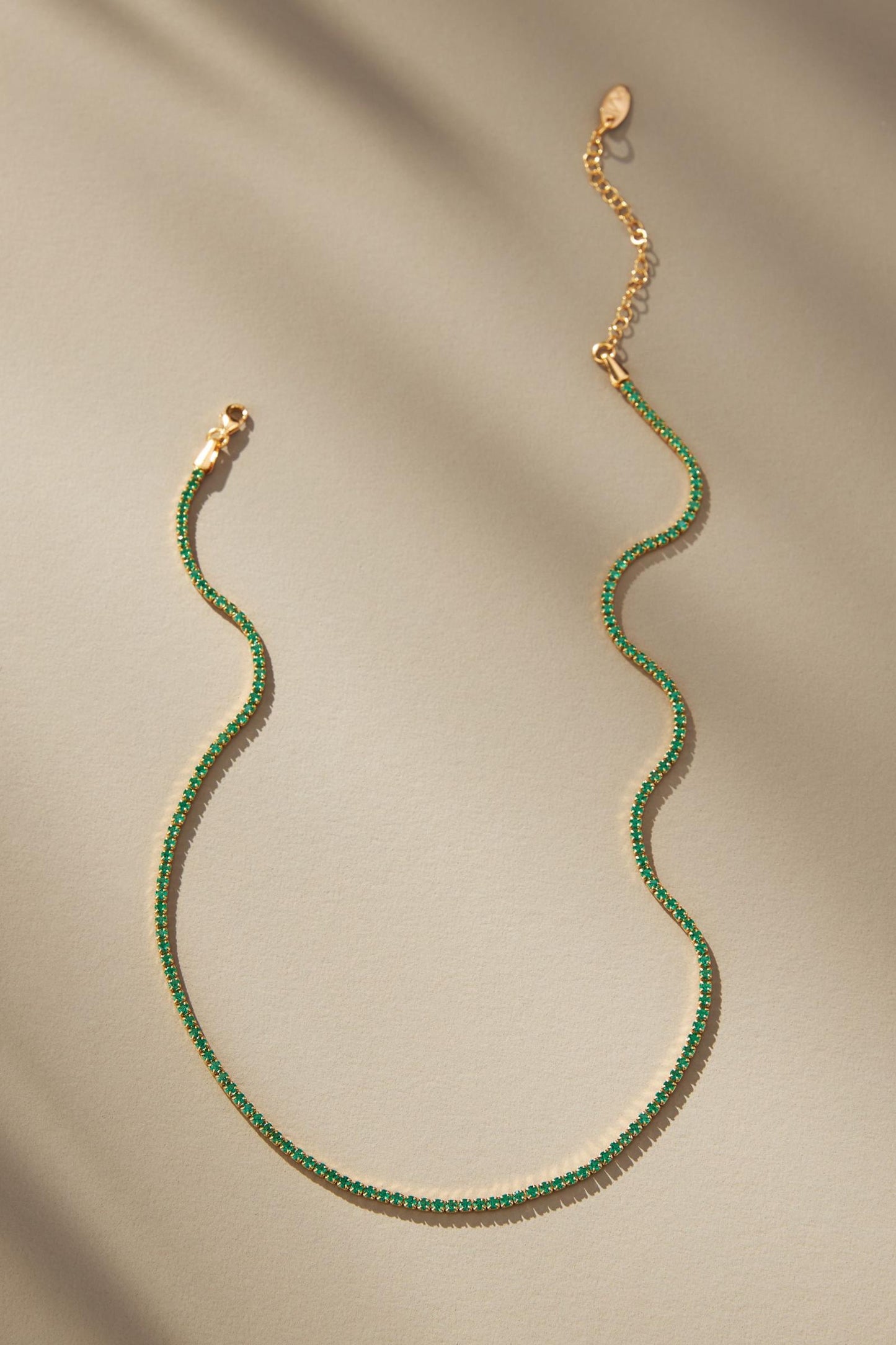 Soho Green Tennis Necklace