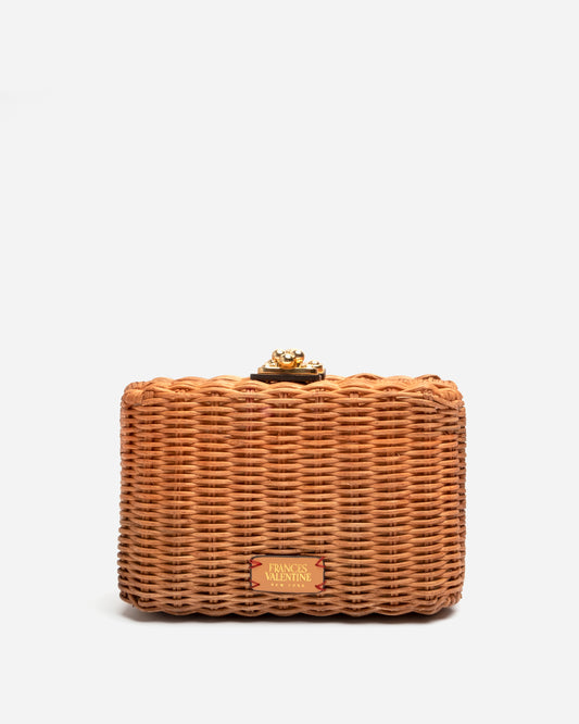 PAIGE WICKER BOX CLUTCH