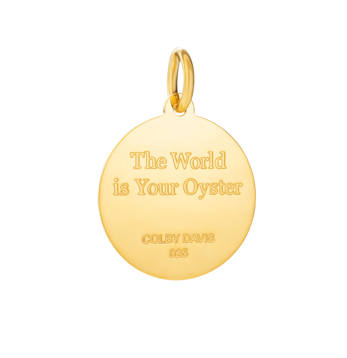 Colby Davis Pendant: Medium Oyster Pendant - Gold Vermeil