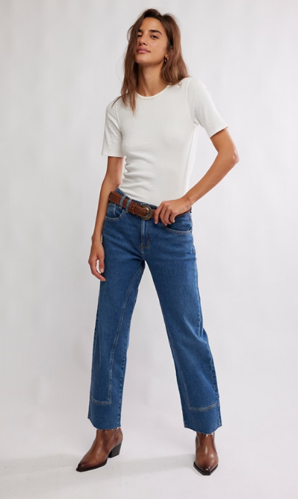 Risk Taker Mid Rise Straight Jean