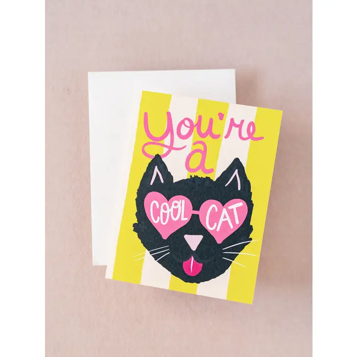 Cool Cat Greeting Card