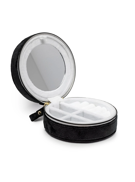 Velvet Jewelry Zip Case