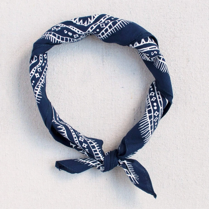 Navy Diamond Bandana