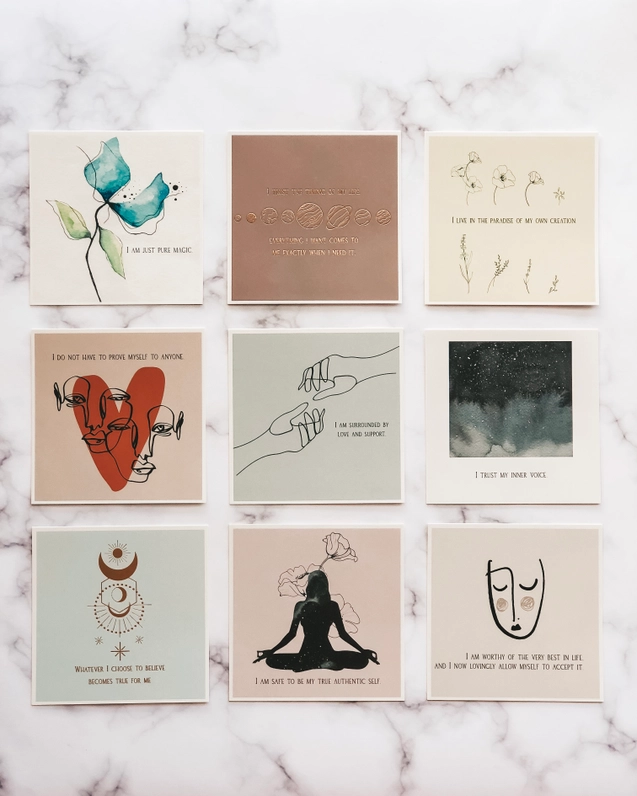 Daily Affirmation Cards - Positive Words for Women