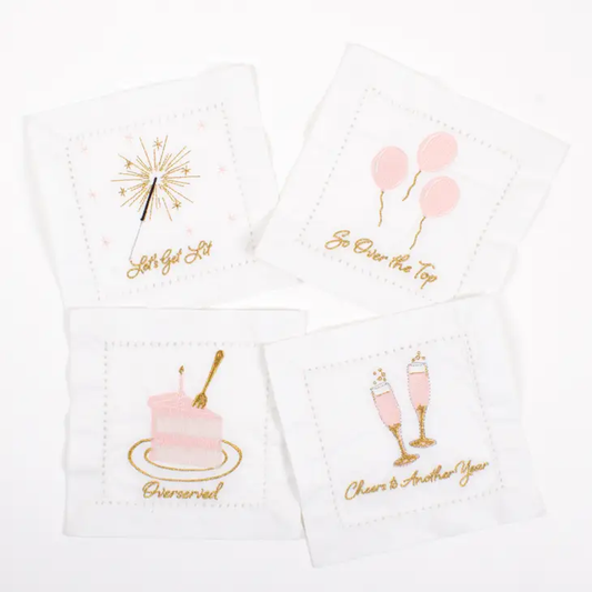 Birthday Girl Embroidered Napkins