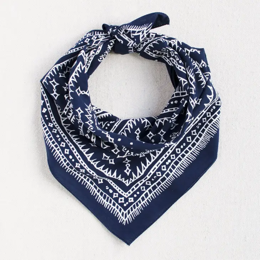 Navy Diamond Bandana