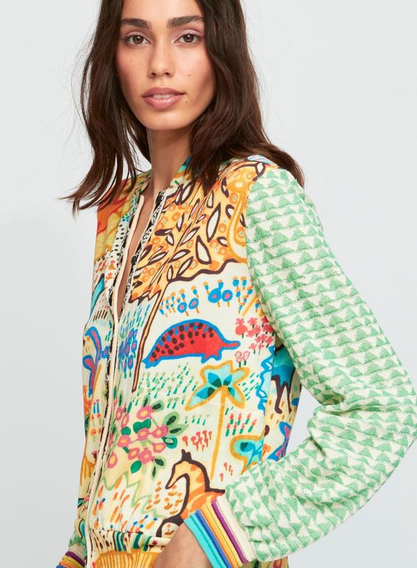 Kindu Mix Print Cardigan