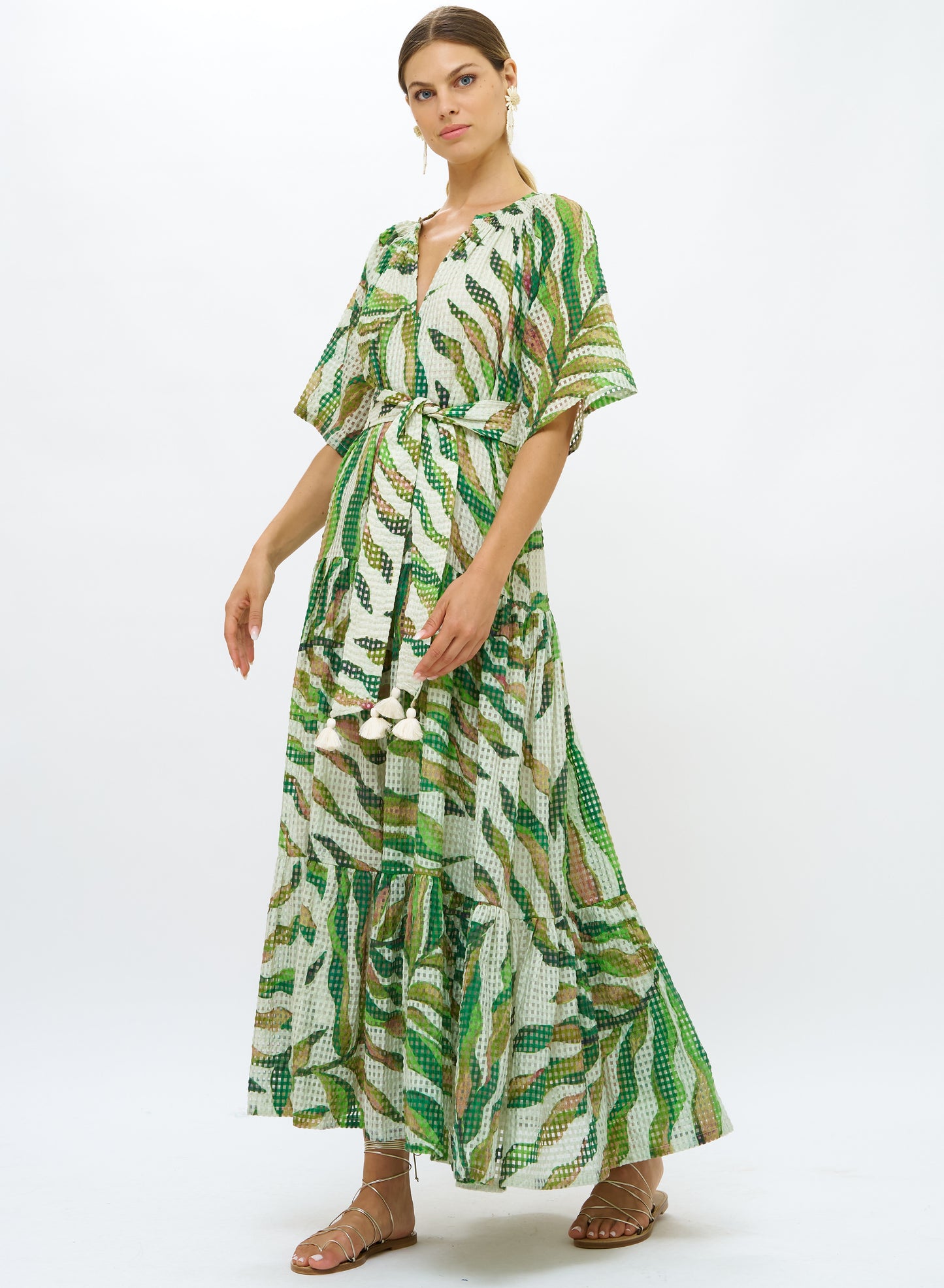 Raglan Belted Maxi